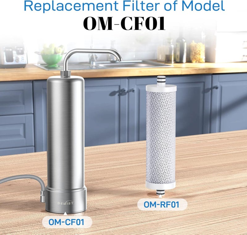 OEMIRY Replacement Filter for OM-CF01 Countertop Water Filter, Lasts Up to 9 Months, 1 Pack - Image 1